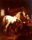 The Village Blacksmith by John Frederick Herring Snr